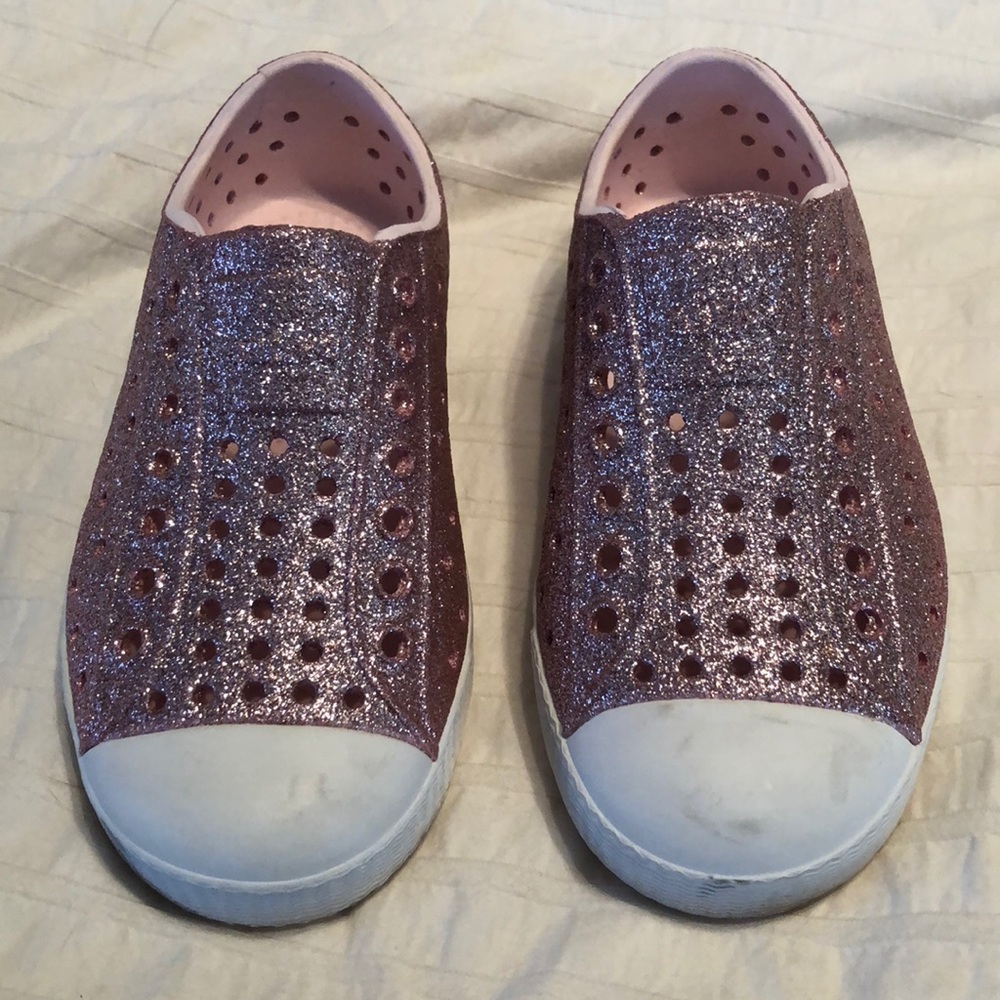 Girls glitter Native shoes